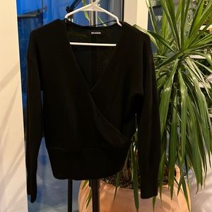 Black cross 100% Cashmere Sweater